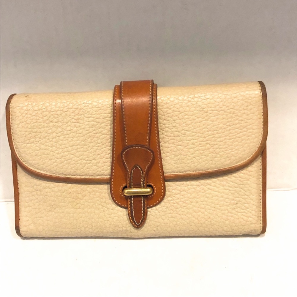 Rare DOONEY & BOURKE leather checkbook/wallet